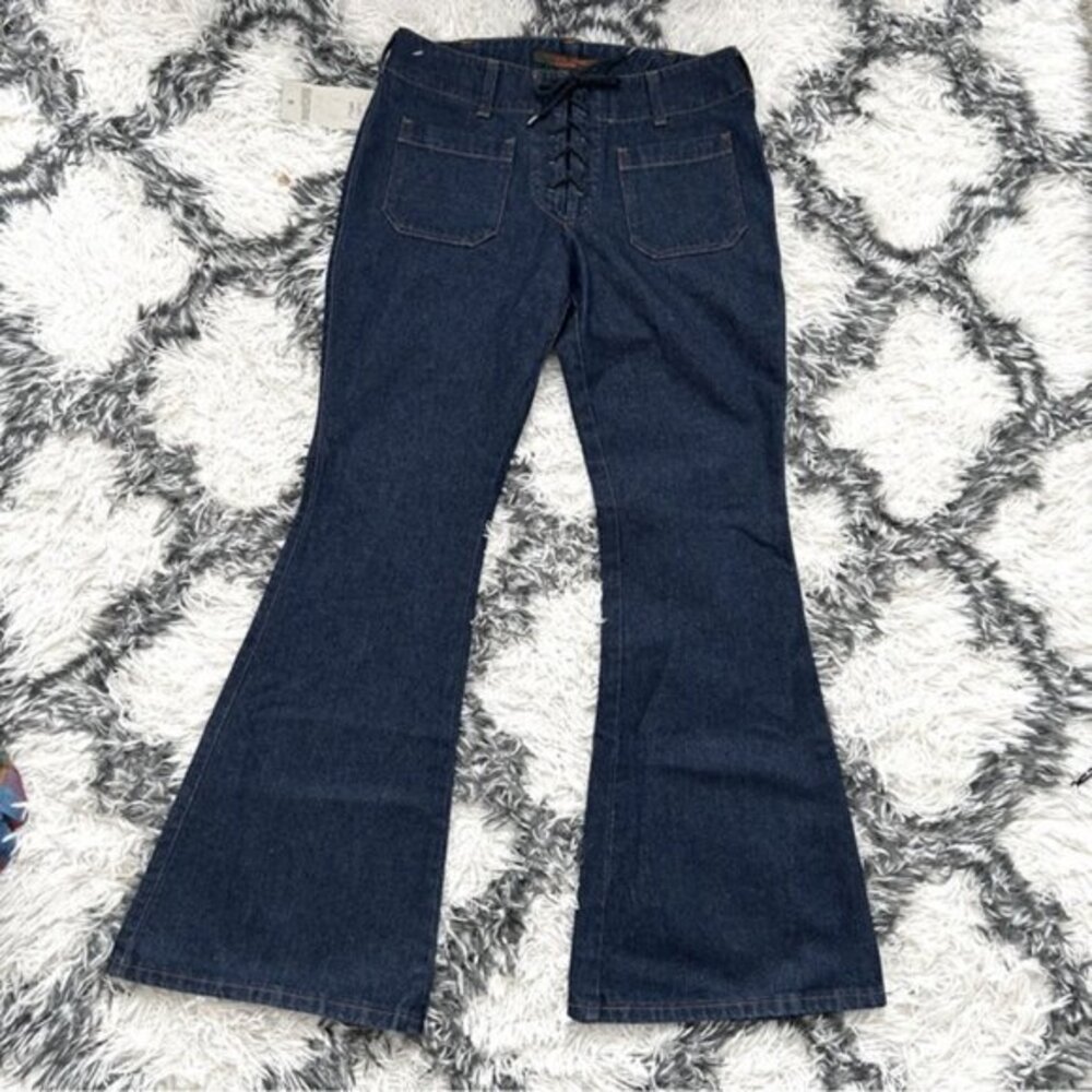 Kathrine Hamnett Denim Lace Fly Flare Jeans